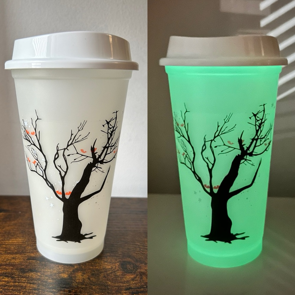 Starbucks Glow in the Dark Halloween Grande 16 oz Cold Cup